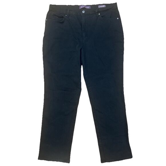 Gloria Vanderbilt Jeans Womens Black 16S Amanda Short - Picture 1 of 8